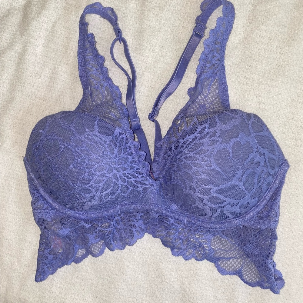 PINK push up long-line bralette